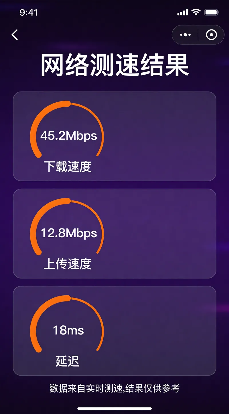 小火箭加速器节点测速结果界面